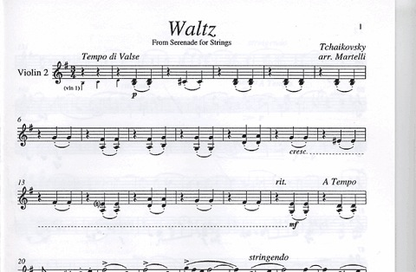 Tchaikovsky, P.I. (Martelli): Waltz from Serenade for Strings (string quartet)