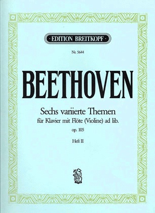 Beethoven, L. van: 6 Variations, Op.105 Vol.2 (violin/piano)