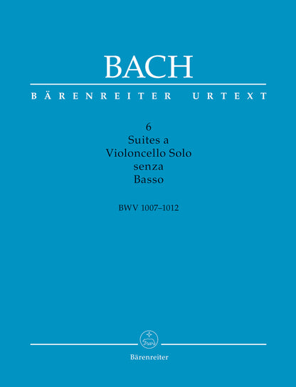 Bach, J.S. (Woodfull-Harris / Schwemer): 6 Suites for Cello Solo, BWV1007-1012, scholarly edition (cello) Barenreiter