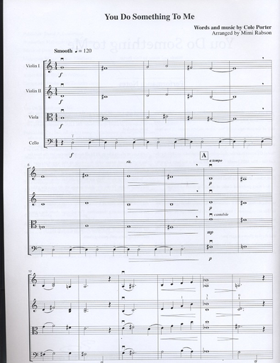 Porter, Cole: You Do Something to Me and I've Got You Under My Skin (string quartet score and parts)