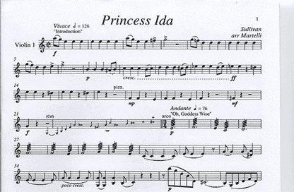 Sullivan (Martelli): Princess Ida (string quartet)