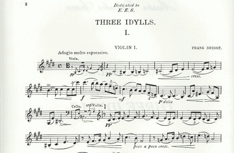 Bridge, Frank: Three Idylls (string quartet)