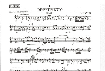 Haydn, F.J.: Sei Divertimenti Vol.1 No.1-3 (violin, Viola, Cello)