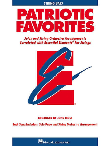 Moss, John: Patriotic Favorites Solos & String Orchestra Arrangements (bass)