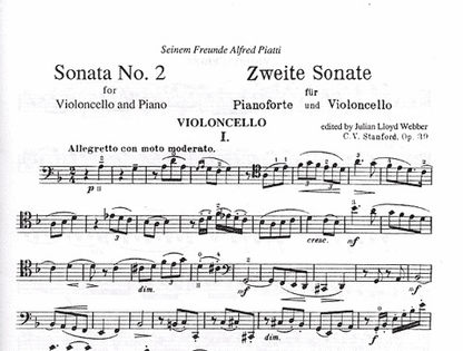 Stanford, Charles Viliers: Sonata No.2 in d minor Op39 (cello & piano)