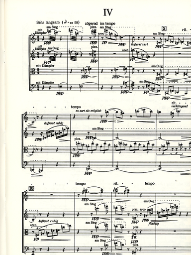 Webern, Anton: Five Pieces for String Quartet Op.5 (score and parts)