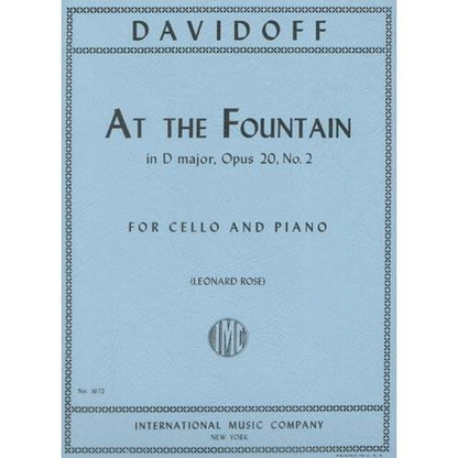Davidov, Carl (Rose): At the Fountain Op.20 #2 (cello & piano)