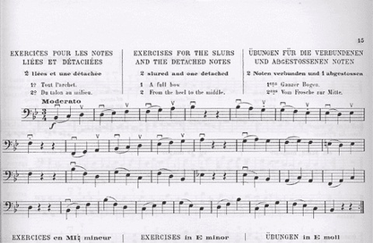 Nanny, Edouard: Complete Method for the Double Bass Vol.1