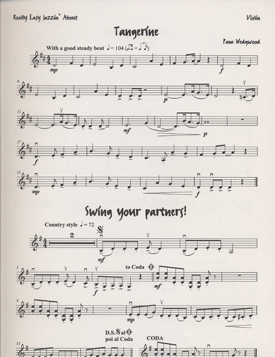 Wedgewood, Pamela: Really Easy Jazzin' About (violin & piano)