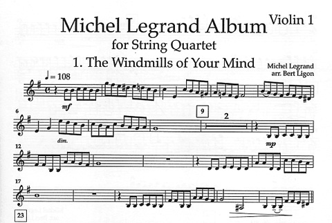 Legrand, Michel (Ligon) Album (string quartet)