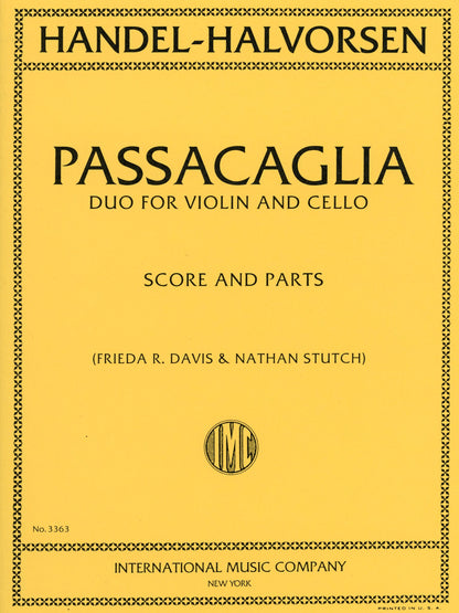 Handel-Halvorsen: Passacaglia for string ensembles without piano