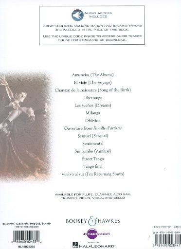 Piazzolla, Astor: Piazzolla Tangos (14 Solo Arrangements), with web access included (viola & web access)