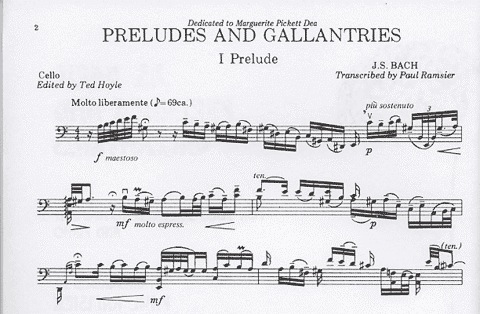 Bach, J.S. (Ramsier): Preludes (cello)