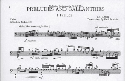 Bach, J.S. (Ramsier): Preludes (cello)