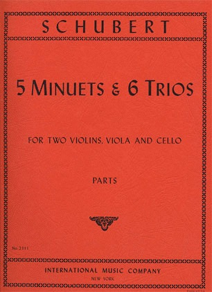 Schubert, F.: Five Minuets and 6 Trios (string quartet)