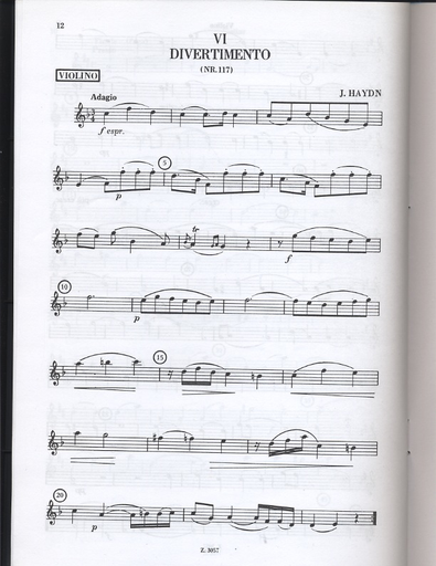 Haydn, F.J.: 6 Divertimenti No. 4-6 (violin, Viola, Cello)