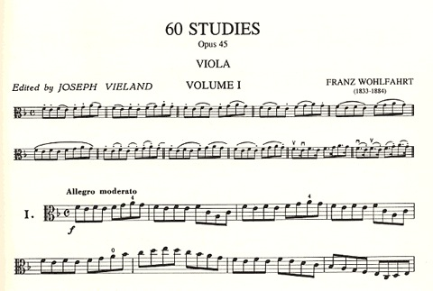 Wohlfahrt, Franz (Vieland): 60 Studies Op. 45 Bk.1 (viola)