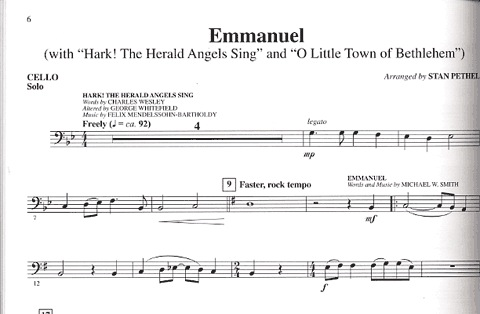 Pethel, Stan: Sounds of Christmas (cello solo)