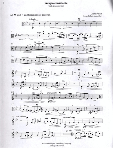 Faisst, Clara, Mon Schjelderup & Luise Le Beau : Transcriptions: (Viola & Piano)