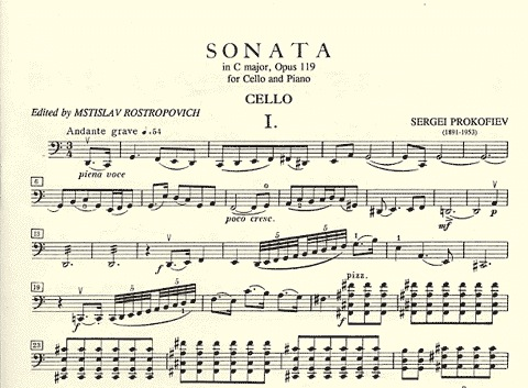 Prokofiev, Sergei: Sonata in C major Op.119 (cello & piano)
