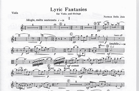 Dello Joio, Norman: Lyric Fantasies (Viola & Piano)