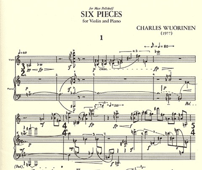 Wuorinen, C.: Six Pieces (violin & piano)