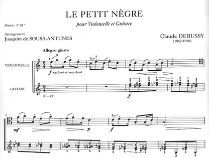 Debussy, Claude: Le Petit Negre (cello & guitar)