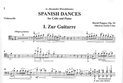 Popper, David: Spanish Dances op. 54 (cello & piano)