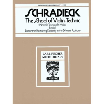 Schradieck: The School of Violin Technics Bk.1