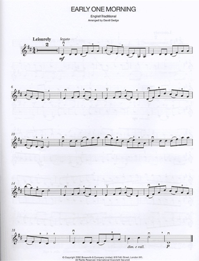 Gedge, David: Playalong Violin Folk Songs-Easy Violin w/ piano accompaniment