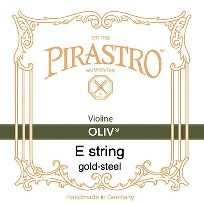 Pirastro OLIV violin E string, gold chrome steel,
