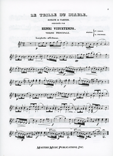 Tartini, Giuseppe (Wieniawski, arr): Devil's Trill (string quartet)
