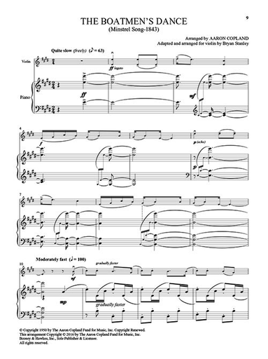 Copland, A.: Old American Songs (violin & piano)