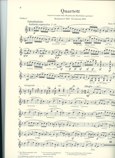 Schumann, R. (Herttrich, ed.): Quartets, Op.41, urtext (2 violins, viola, and cello)