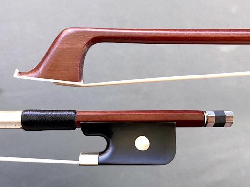 Unbranded 4/4 Brazilwood half-mounted student cello bow