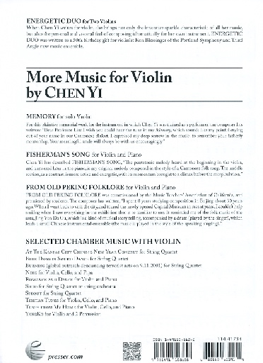 Yi, Chen: Energetic Duo (2 violins)