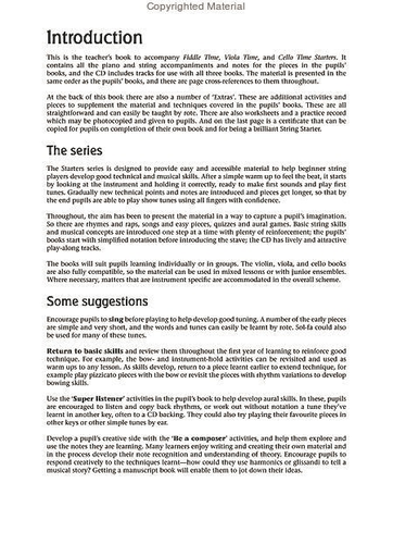 Blackwell: Starters Teacher's Handbook - notes and accompaniments for fiddle, viola & cello time starters