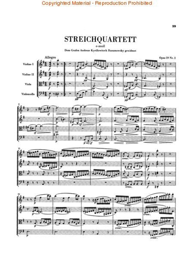 Beethoven, L.van (Mies, ed.): String Quartets, Op.59, 74, and 95, urtext (score) Henle