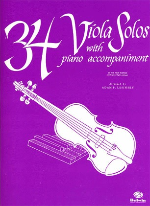 Lesinsky, Adam: 34 Viola Solos (viola & piano)