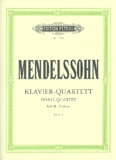 Mendelssohn, F.: Piano Quartet in B minor, Op.3 (violin, viola, cello, piano)