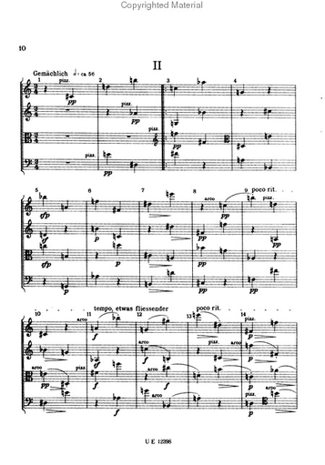 Webern, Anton: SCORE String Quartet Op. 28