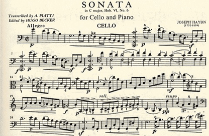 Haydn, Cello F.J.: Sonata in C Major (cello & piano)