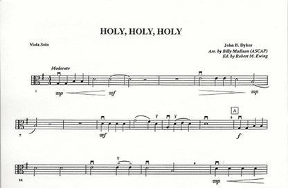Madison, Billy: Holy, Holy (Viola & Piano)