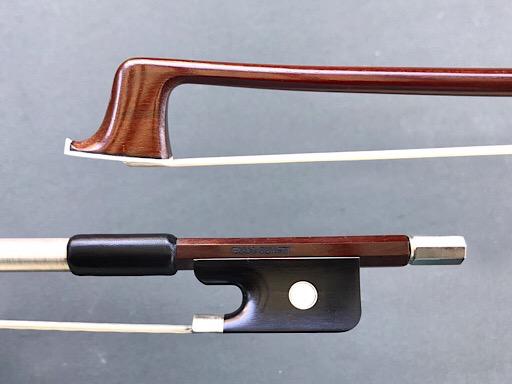 ELIAS GUASTI half-mounted nickel viola bow, Brazil