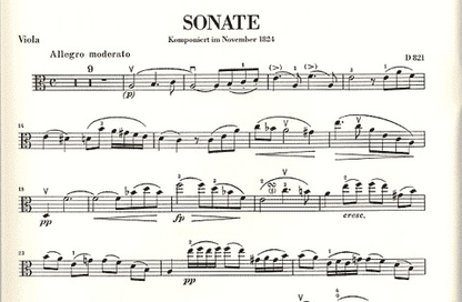 Schubert, Franz (urtext): Arpeggione Sonata D.821 (viola & piano) Henle