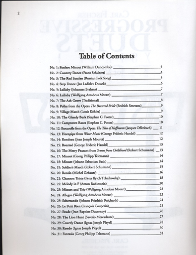 Clark, Larry & Doris Gazda: Progressive Duets, Vol.1 Easy to Medium (2 basses)