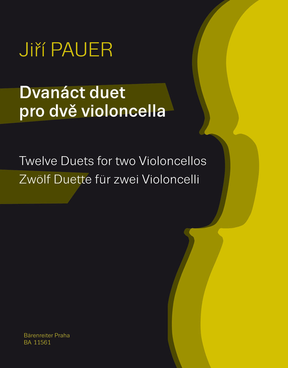 Pauer, Jiri: Twelve duets for 2 Violoncellos (2 cellos) Barenreiter
