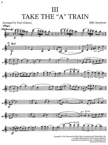 Ellington, Duke (Chihara, arr): Fantasy-Four Songs arranged for String Quartet