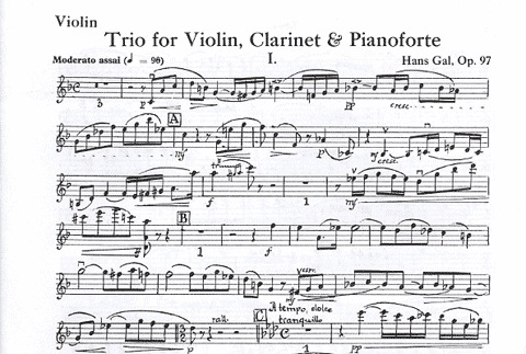 Gal, Hans: Trio Op.97 (violin, Clarinet, Piano)