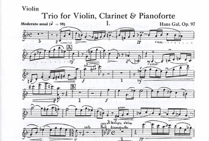 Gal, Hans: Trio Op.97 (violin, Clarinet, Piano)
